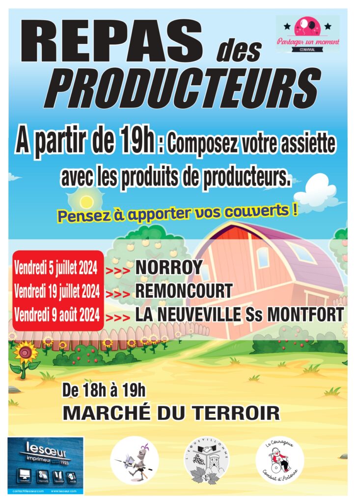 MARCHÉ ET REPAS DES PRODUCTEURS LOCAUX